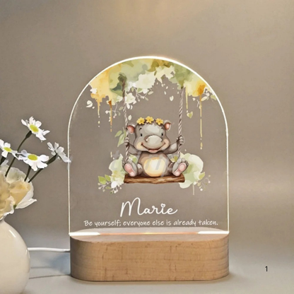 LZINA™ | Personal Night Light with Name – Soft Warm LED Lighting for Children