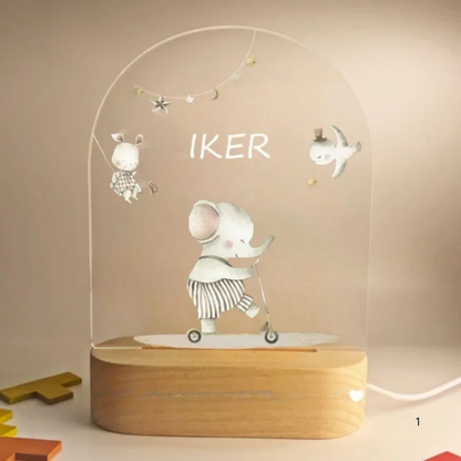 LZINA™ | Personal Night Light with Name – Soft Warm LED Lighting for Children