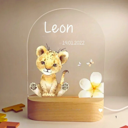 LZINA™ | Personal Night Light with Name – Soft Warm LED Lighting for Children