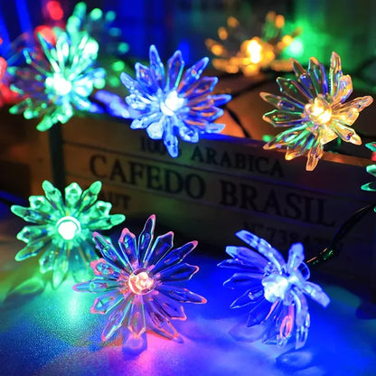 BowLift Peach Blossom Fairy Lights - Delicate LED String Lights for a Warm, Cozy Glow