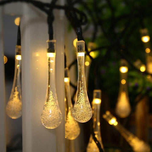 LZINA™ | Solar Water Droplet String Lights