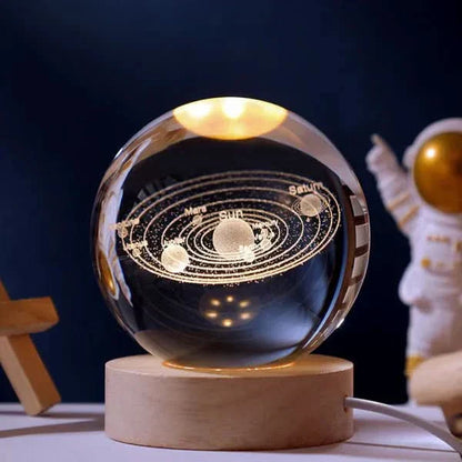 LZINA™ | Luminous Crystal Ball LED Night Light Decor