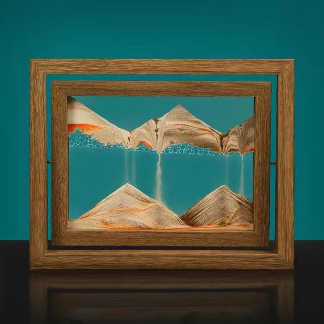 LZINA™ | Solid wood 3D rotating sand painting
