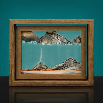 LZINA™ | Solid wood 3D rotating sand painting