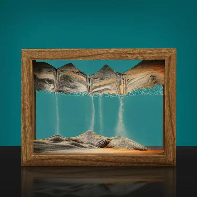 LZINA™ | Solid wood 3D rotating sand painting