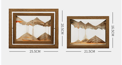 LZINA™ | Solid wood 3D rotating sand painting