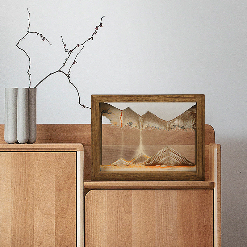 LZINA™ | Solid wood 3D rotating sand painting