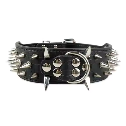 Dog collar with studs for large dogs Bowlift