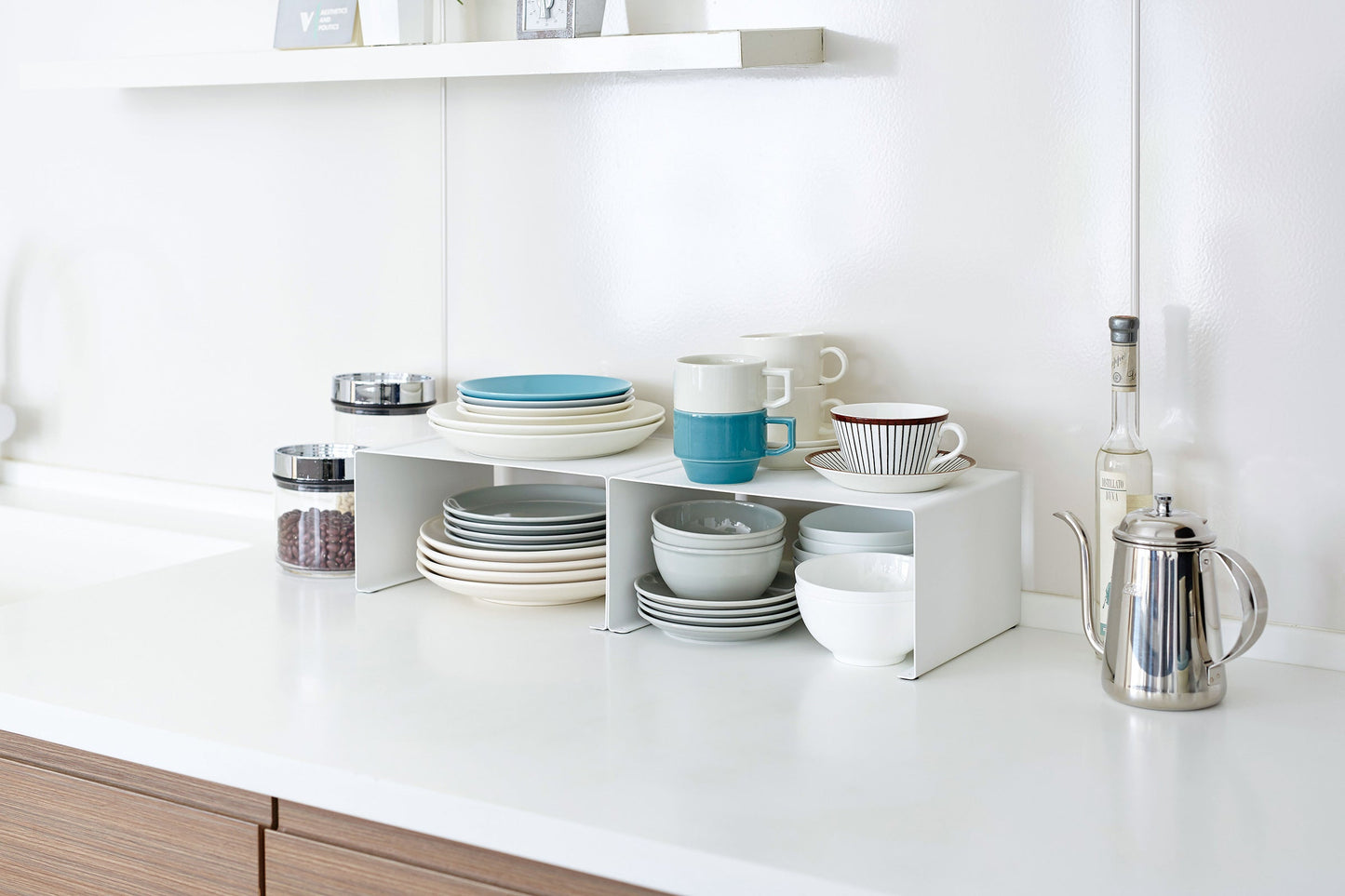 BowLift | Stackable Kitchen Shelf - Two Sizes - Steel