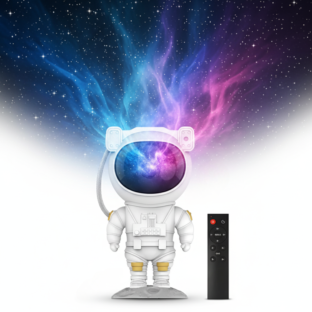 LZINA™ | Star Projector Astronaut Lamp Adjustable LED Night Light Galaxy