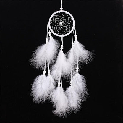 LZINA™ | Simple creative home decor ornaments dreamcatcher car pendant (White)