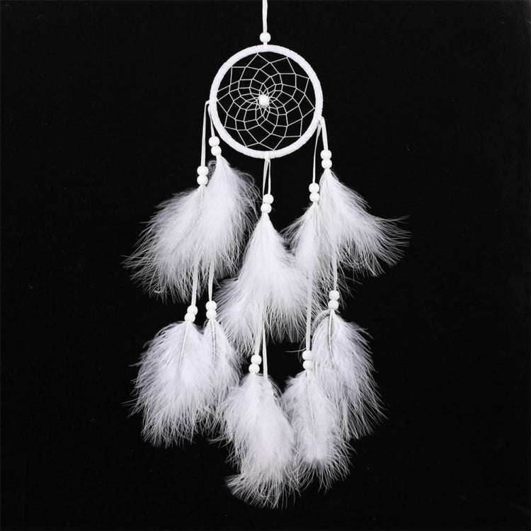 LZINA™ | Simple creative home decor ornaments dreamcatcher car pendant (White)