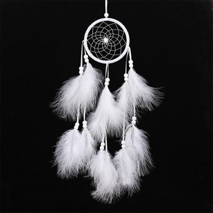 LZINA™ | Simple creative home decor ornaments dreamcatcher car pendant (White)