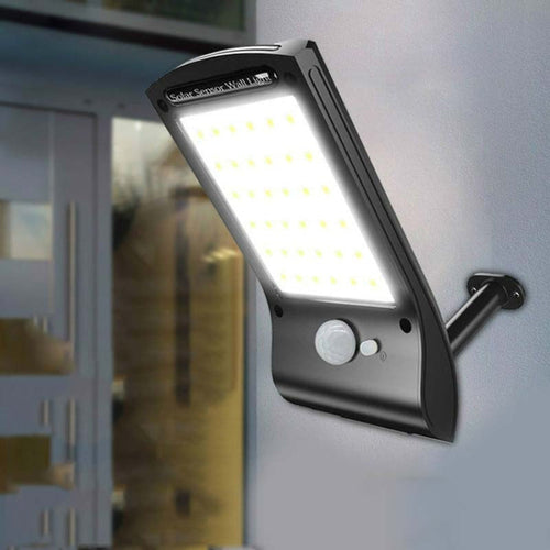 LZINA™ | Solar lights outdoor 36 LED super bright solar lamp 280LM motion sensor security lights wireless waterproof flexible wall lights