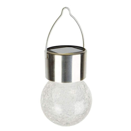 LZINA™ | 12 PCS Snap Ball Solar Chandelier Outdoor Garden Courtyard Holiday Decorative Light with Clip (Warm White Light)