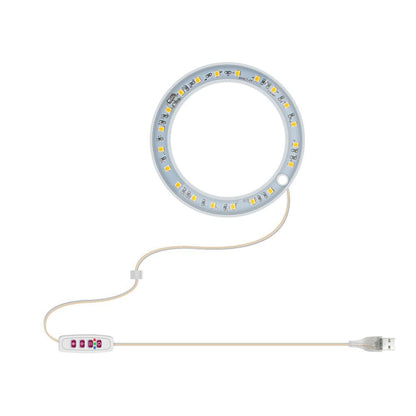 BowLift LED Full-Spectrum Grow Light with Smart Timer — Ring-Style Indoor Plant Lamp, Single-Head (Sunshine)