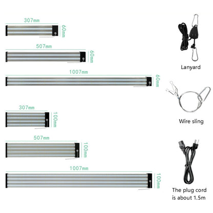 BowLift LED Growth Lamp - Full-Spectrum Plant Light Tube, Small Double-Row 100 cm (EU Plug)
