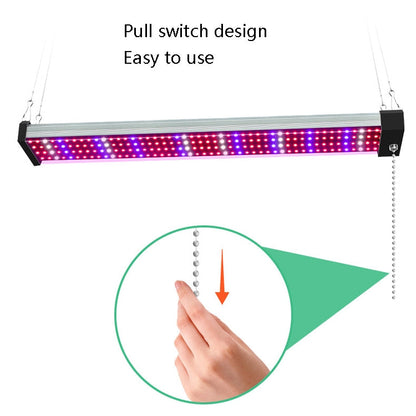 BowLift LED Growth Lamp - Full-Spectrum Plant Light Tube, Small Double-Row 100 cm (EU Plug)