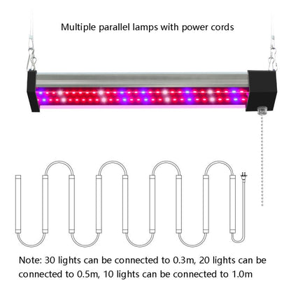 BowLift LED Growth Lamp - Full-Spectrum Plant Light Tube, Small Double-Row 100 cm (EU Plug)
