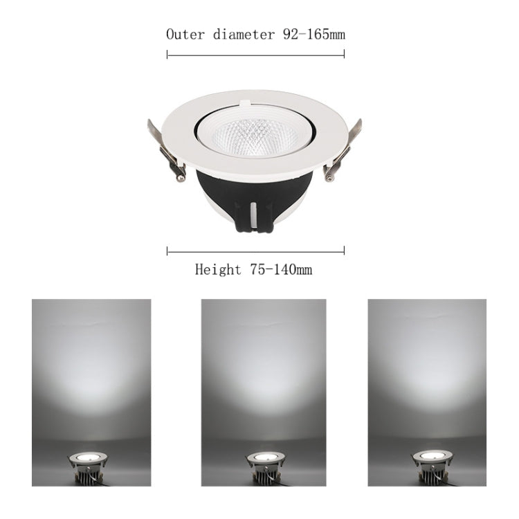 BowLift 35W Cutout 150mm LED Full-Spectrum Plant Growth Light - High-Efficiency Indoor Grow Light