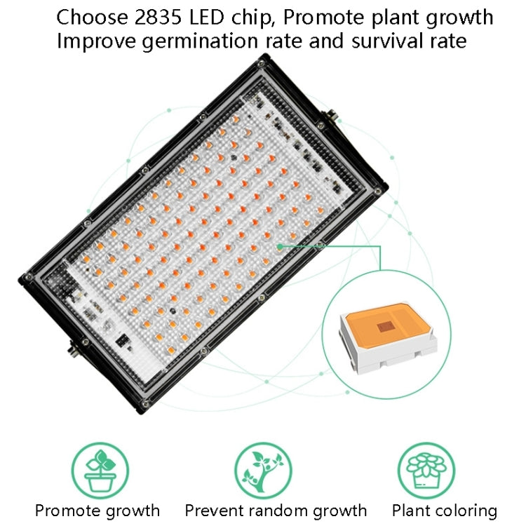 BowLift Full Spectrum Waterproof LED Grow Light for Plants, 200W, 144 Beads, EU Plug