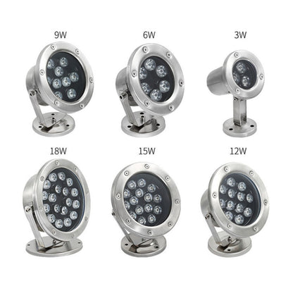 BowLift 18W LED Underwater Light for Pools, Ponds & Fountains – Waterproof Landscape Lighting (White)