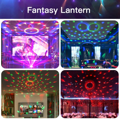 BowLift Home LED Magic Ball Lights — RGB Bounce Ambient Lamps with Sound-Reactive Balls, Black Charging Model, 5W