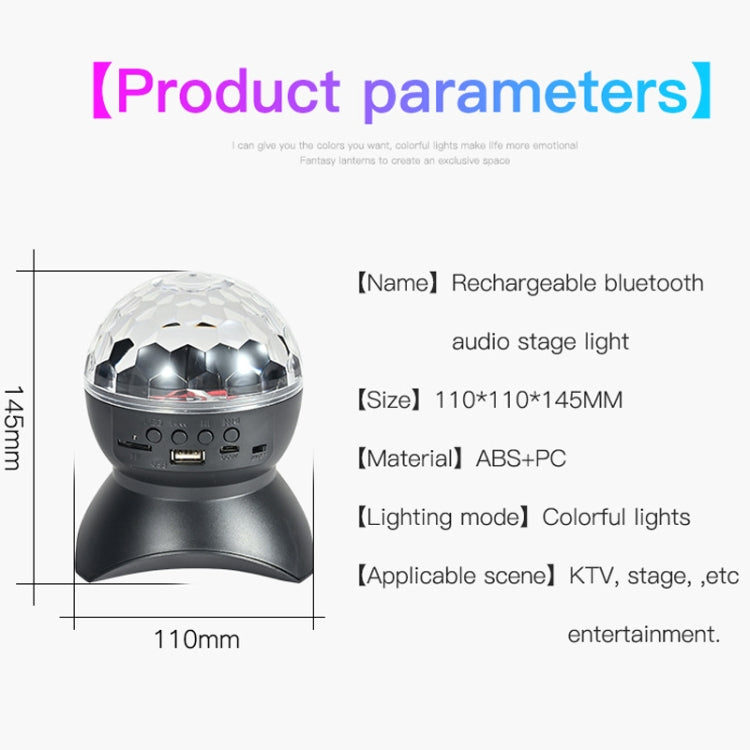 BowLift Home LED Magic Ball Lights — RGB Bounce Ambient Lamps with Sound-Reactive Balls, Black Charging Model, 5W