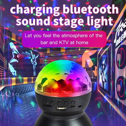 BowLift Home LED Magic Ball Lights — RGB Bounce Ambient Lamps with Sound-Reactive Balls, Black Charging Model, 5W