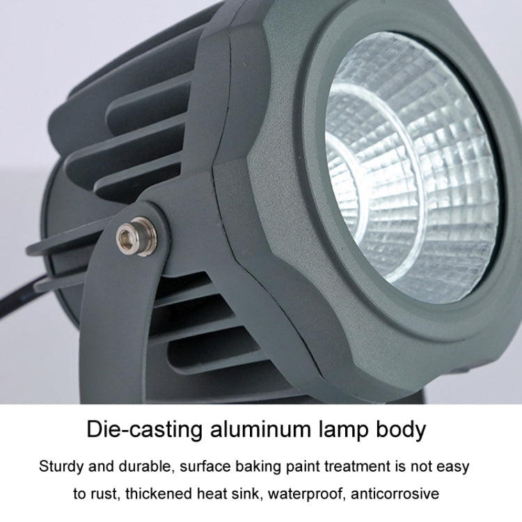 LZINA™ | LED floodlight COB outdoor waterproof spotlight billboard lights garden lamp, Color: 30W 7 colors