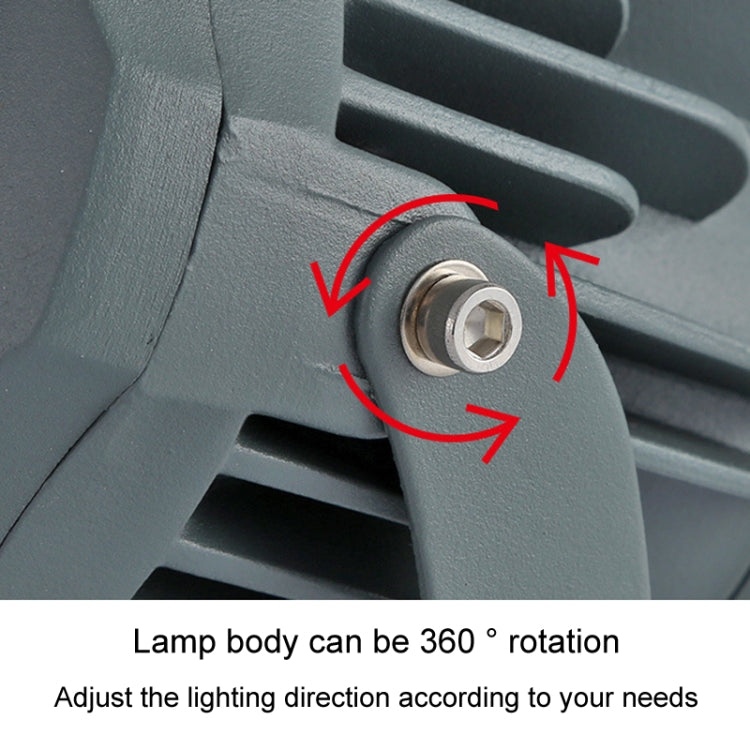 LZINA™ | LED Floodlight COB Outdoor Waterproof Spotlight Billboard Lamps Garden Lamp, Color: 10W 7 Colors