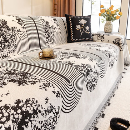 BowLift | Mosaic Lines Pattern Sofa Cover