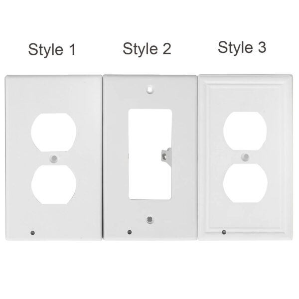 LZINA™ | Pack 4x LED Night Light Outlet Cover | Energy-Efficient, Automatic Sensor & Safe for Kids' Rooms