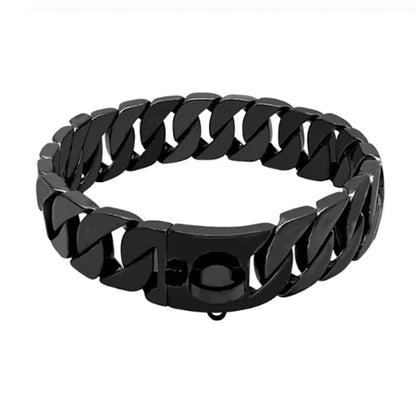 BowLift | KrachtNeck Metal Dog Collar – Sturdy Stainless Steel Collar for Large Dogs