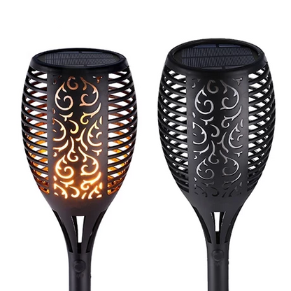LZINA™ | Solar-Tiki-Torches | Solar-Torch Light with Flickering Flame