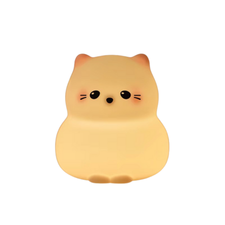 LZINA™ | Rechargeable Silicone Cat Night Light - Soft Touch Mood Lamp