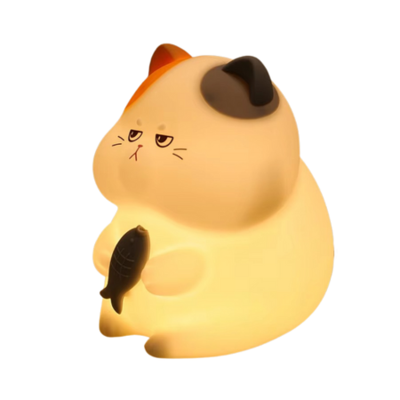 LZINA™ | Rechargeable Silicone Cat Night Light - Soft Touch Mood Lamp