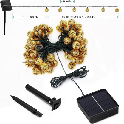 LZINA™ | Moroccan Style Waterproof Solar String Lights - SunGlow Strings