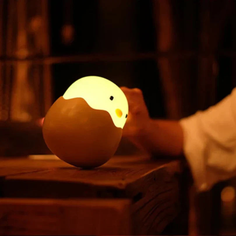 LZINA™ | Chick Night Light for Children – Cute LED Lamp in Egg Design for the Children's Room