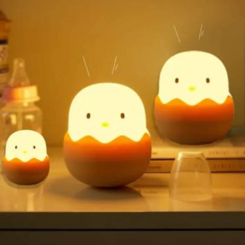LZINA™ | Chick Night Light for Children – Cute LED Lamp in Egg Design for the Children's Room