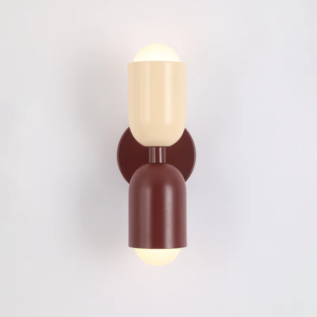 BowLift Dual-Sided LED Wall Light – Contemporary Design, Colorwave Finish