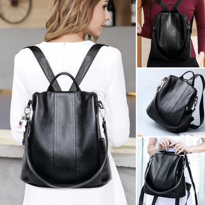 BowLift | Theft-resistant leather backpack
