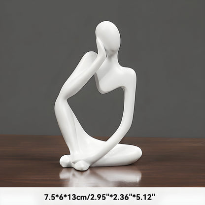 LZINA™ | Abstract Thinker Sculpture Home Decor