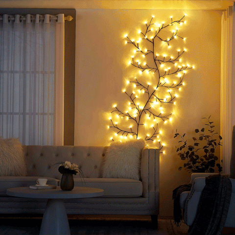 BowLift Wine LED Garden String Lights — 144 Flexible LEDs, 8 Modes, Indoor & Outdoor Use