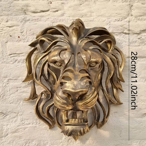 LZINA™ | RegalRoar Lion - Lion Head Wall Sculpture