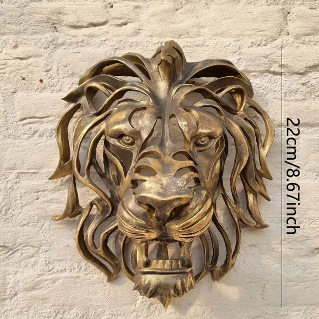 LZINA™ | RegalRoar Lion - Lion Head Wall Sculpture