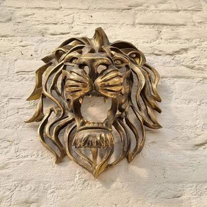 LZINA™ | RegalRoar Lion - Lion Head Wall Sculpture