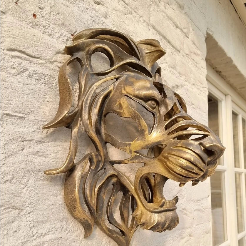 LZINA™ | RegalRoar Lion - Lion Head Wall Sculpture