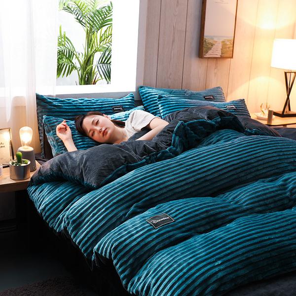 LZINA™ | Thickened Corduroy Velvet Bedding Set