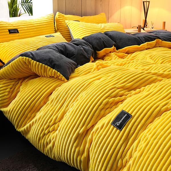 LZINA™ | Thickened Corduroy Velvet Bedding Set